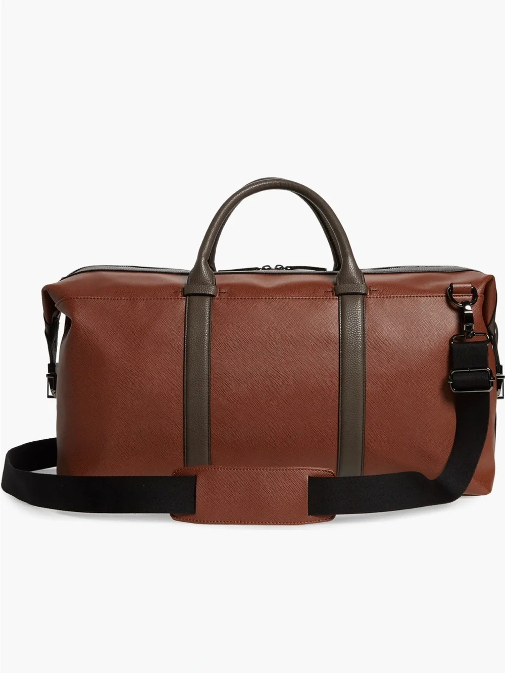 The Ted Baker London Geome Faux Leather Duffle Bag
